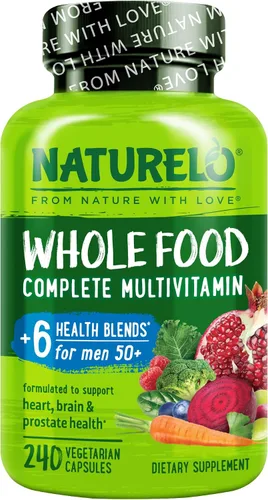 Miniatura 8 de NATURELO Multivitamínico de Alimentos Integrales para Hombres de 50+ - con Vitaminas, Minerales, Extractos Herbales Orgánicos - Vegano Vegetariano