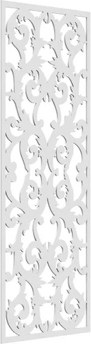 Miniatura 140 de Meadville Paneles decorativos de pared de madera con calado, 9 3/8 pulgadas de ancho x 24 3/8 pulgadas de alto x 1/4 de alto, aliso