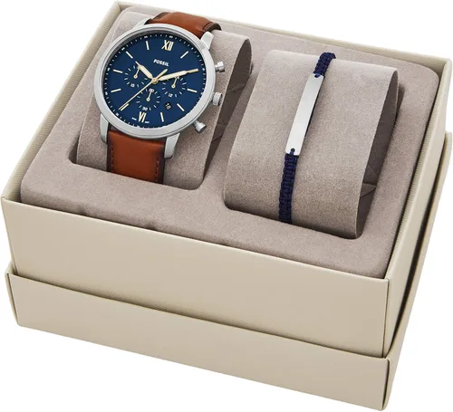 Miniatura 7 de Fossil Men's Neutra Stainless Steel and Leather Quartz Chronograph Watch