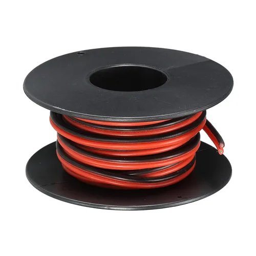 Miniatura 18 de MECCANIXITY Alambre de calibre 14, 2 conductores, alambre de silicona paralelo de 14 AWG, alambre trenzado de alambre de cobre estañado, carrete