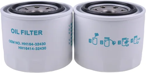 2 filtros de aceite HH164-32430 17321-32430 122-0185 compatibles con Kubota L M KH KX RTV modelos L2800 L2850 L2900 L2950 L3000 L3010 L3130 L422 40M
