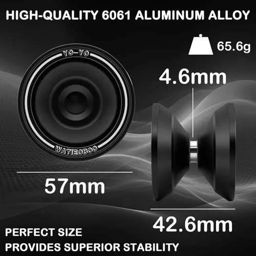 Miniatura 2 de Yoyo de metal W07 de doble modo: yoyo sensible y no sensible, una opción para niños y adultos, adecuado para principiantes y jugadores avanzados
