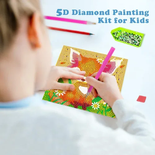 Miniatura 4 de Kits de Arte de Diamante Labeol para Niños, Manualidades para Niñas de 6-8-10-12 años, Arte de Diamante Fácil para Hacerlo Tú Mismo, Adhesivos