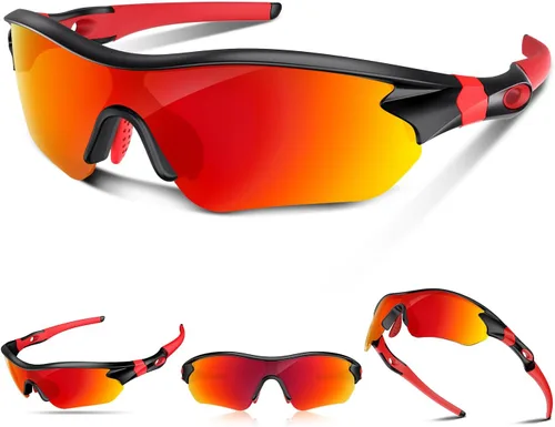 Miniatura 23 de Gafas de sol deportivas polarizadas para hombres y mujeres, jóvenes, béisbol, correr, pesca, tenis, golf, ciclismo, conducción, motor TAC UV400 TR90