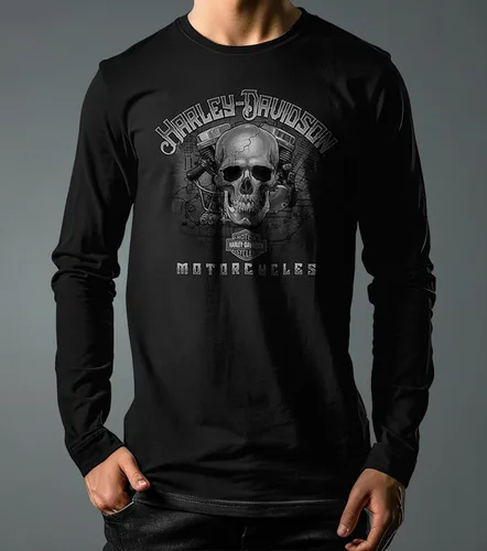 Miniatura 3 de Harley-Davidson Military - Camiseta de manga larga para hombre - Overseas Tour Patriot Eagle