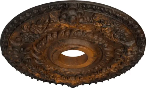 Miniatura 2 de Ekena Millwork CM18RORUS Medallón de techo de rosa, 18.0 in de diámetro exterior x 3.5 in de diámetro interior x 1.4 in de diámetro interior x 1.4