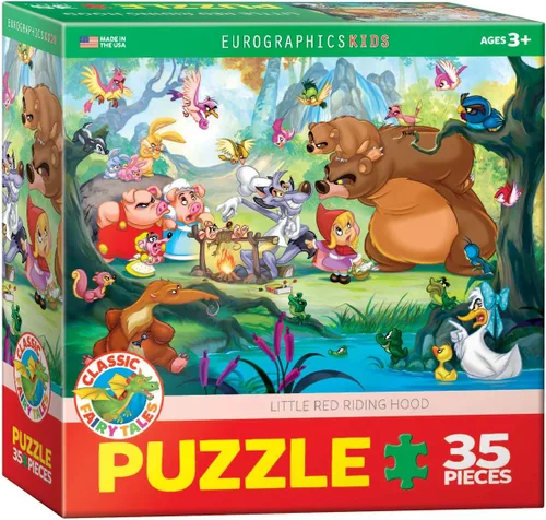 Miniatura 97 de EuroGraphics - Rompecabezas Pandas rojos