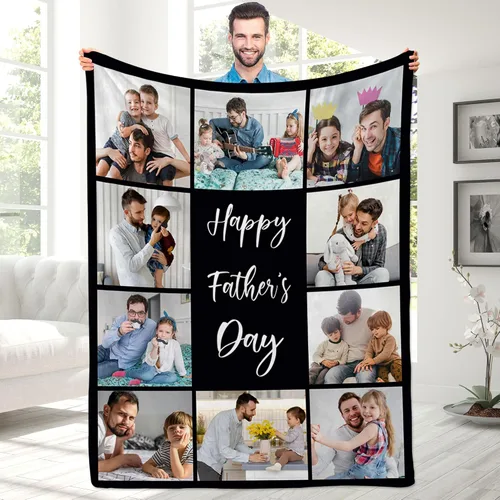 Miniatura 21 de Manta con fotos personalizada para novio, regalos del día de San Valentín, manta de fotos personalizada, regalos de novio de novia, regalos del día