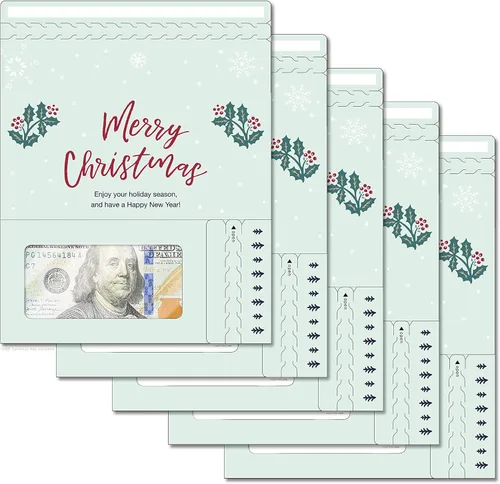 Miniatura 30 de Tarjeta de boda, con dos aperturas de tira para desgarrar, con ventana de plástico transparente que deja ver dinero, cheques o tarjetas de regalo