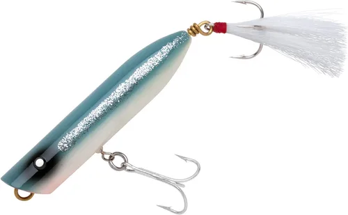 Miniatura 9 de Creek Chub Striper Strike - Señuelo de pesca de fundición larga de hundimiento lento, grado de agua salada Silver Flash