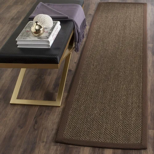Miniatura 11 de Safavieh Colección de fibra natural NF443A tapete con ojo de tigre de maíz y trigo, 5 x 8 pies, Sisal