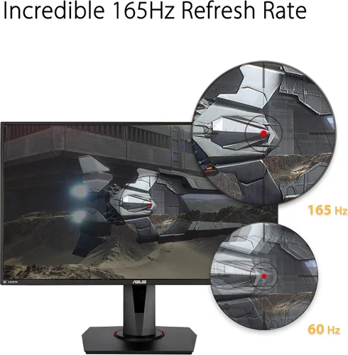 Miniatura 3 de ASUS TUF Gaming 27" 1080P Monitor (VG279QR) - Full HD, IPS, 165Hz (soporta 144Hz), 1ms, Extreme Low Motion Blur, compatible con G-SYNC, Shadow