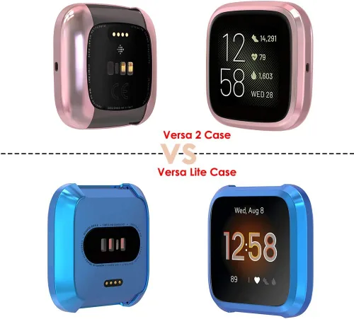 Miniatura 4 de Simpeak Funda protectora de pantalla compatible con reloj inteligente Fitbit Versa 2, 5 unidades, protección completa, cubierta de parachoques