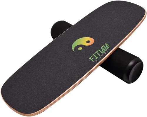 Fitlaya Fitness Equipo de entrenamiento de madera para entrenamiento de fitness, hockey, patineta, surf y snowboard