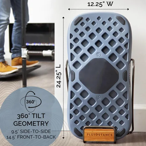 Miniatura 3 de The Plane por FluidStance – tabla de movimiento Premium – tabla de equilibrio de pie para el escritorio – diseñada para mantener el cuerpo en Vapor