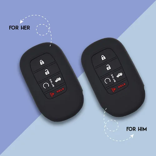 Miniatura 4 de Autobase Funda de silicona para llavero Honda Civic Accord HR-V CR-V Pilot Sport SI EX EX-L Touring 2022 2023 2024 2025 2026 Funda de protección