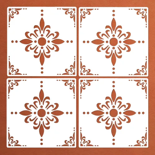 Plantillas de pared reutilizables para pintar pisos, porche delantero, patios de hormigón, paredes, azulejos, madera, manualidades de decoración del