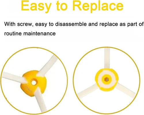 Miniatura 3 de Paquete de 6 cepillos laterales de repuesto de tres brazos para aspiradoras iRobot 500 600 700 series 560 630 650 760 770
