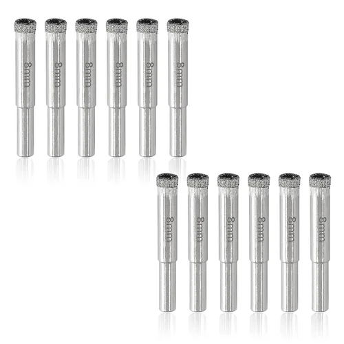 Miniatura 12 de Luomorgo Sierra de agujero de diamante de 35mm/1 3/8 Pulgadas, brocas de diamante de 1.1 pulgadas de profundidad de corte para vidrio, cerámica