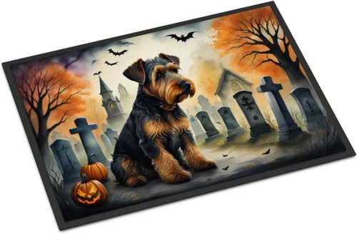 Miniatura 47 de Caroline's Treasures DAC2011MAT - Felpudo de Halloween espeluznante con diseño de Beagle, de 18 x 27 pulgadas, para interiores y exteriores