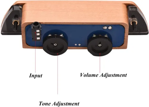Miniatura 6 de RG-S3 Pastilla de guitarra acústica pasiva Woody Soundhole con control de tono de volumen para guitarras acústicas de cuerda de acero - Pastilla