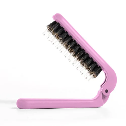 Miniatura 11 de Uffy MiniPop - Cepillo de viaje para el cabello, mini cerdas de jabalí plegables para mujeres, hombres y niños, peine compacto apto para niños