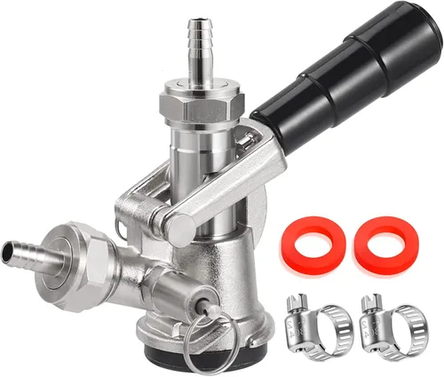 Acoplador de barril para dispensador de barril de cerveza Sankey D System - Sonda de acero inoxidable 304, grifo Kegerator de cerveza tipo D Sankey