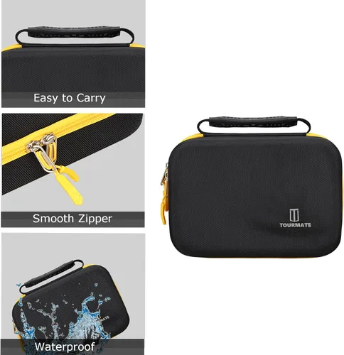 Miniatura 4 de Tourmate Funda rígida compatible con compresor de aire digital Carsun para bomba de auto, inflador de neumáticos portátil con luz LED DC 12V