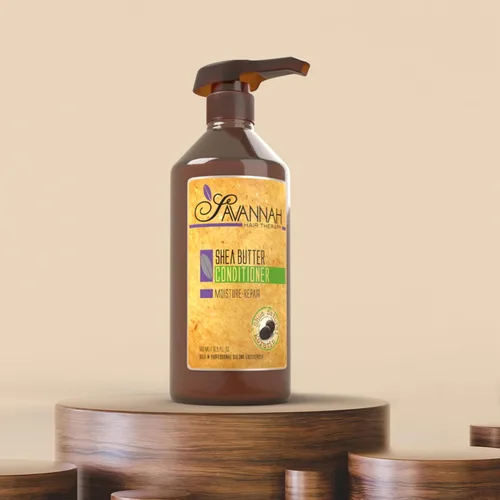 Miniatura 4 de Savannah Hair Therapy Acondicionador sin sulfato, acondicionador para cabello rizado, acondicionador natural para cabello, acondicionador de humedad