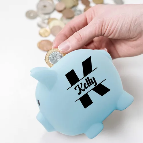 Miniatura 5 de AIFLM Alcancía personalizada con nombre personalizado, caja de dinero para niñas y niños, caja de dinero de ahorro para cumpleaños, Navidad, día