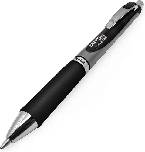 Miniatura 2 de Pentel Energel - Bolígrafo de tinta de gel líquido, punta gruesa RTX retráctil Deluxe de 0.039 pulgadas, punta de metal, paquete a granel de 12; 6