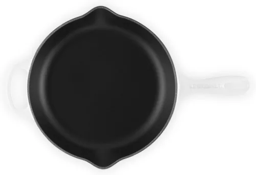 Miniatura 4 de Le Creuset Sartén de hierro fundido esmaltado con mango de hierro fundido, 10.25 pulgadas (1-3/4 qt.), Blanco