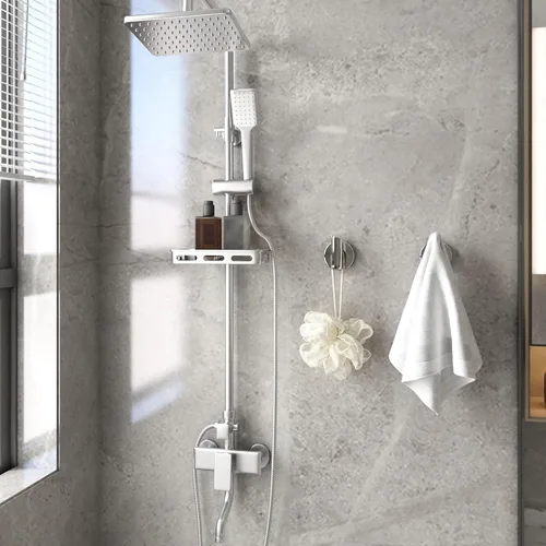Miniatura 4 de Paquete de 4 ganchos para toallas de baño, soporte para toallas de montaje en pared con acabado cromado, perchero de servicio pesado, ganchos