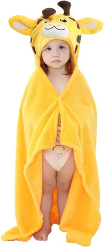 Miniatura 12 de Manta Vestible con Capucha para Niños Pequeños Toallas con Capucha Suave y Acogedora Manta Vestible con Capucha para Niños y Niñas