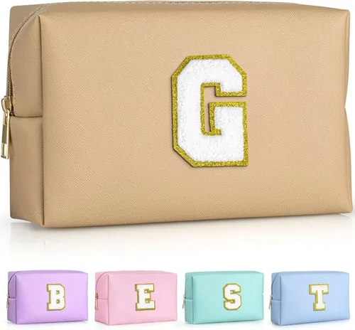 Miniatura 154 de TOPEAST - Bolso de maquillaje para mujer, G Blanco nacarado-rosa