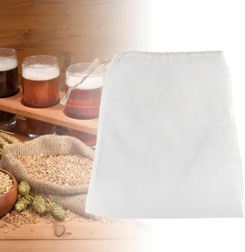 Miniatura 3 de Yctze Bolsa de filtro reutilizable de 100 malla de grado alimenticio, ideal para cerveza casera y elaboración de vino, 400 micrones, perfecta