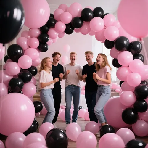 Miniatura 8 de Kit de arco de globos de color rosa claro, 111 piezas de globos de látex de 18, 12 y 5 pulgadas, guirnalda de globos de fiesta para cumpleaños, baby