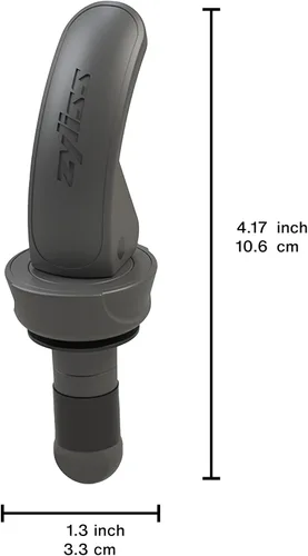 Miniatura 10 de Zyliss Juego de 2 tapones para botellas, selladores reutilizables a prueba de fugas para vino y bebidas con asas ergonómicas de paja de trigo, sello