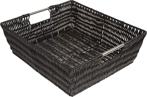 Miniatura 5 de Whitmor Rattique - Canasto para estante pequeño, gris