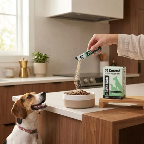 Miniatura 2 de Suplemento para perros Extend, cuidado de articulaciones para perros, suministro para 1 mes, glucosamina para perros con MSM y ácido ascórbico