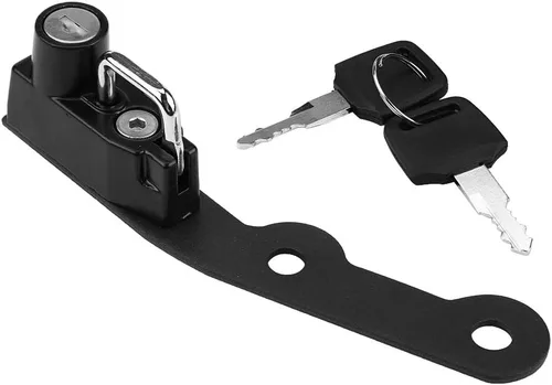 Miniatura 7 de Cerradura para casco de motocicleta, mini gancho de montaje en manillar con 2 llaves, cerradura de seguridad antirrobo para MT-09 FZ-09 FJ-09 XSR900