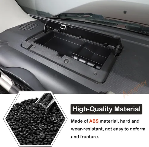 Miniatura 3 de Aunginsy Caja de almacenamiento para tablero de automóvil, bandeja organizadora compatible con Toyota FJ Cruiser 2007-2021, consola central