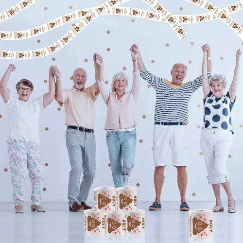 Miniatura 8 de Papel higiénico de jubilación para hombres y mujeres, regalo divertido para jubilados, regalo novedoso para compañeros de trabajo, decoraciones