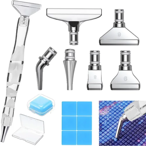 Miniatura 17 de Heyseri Bolígrafos de pintura de diamantes, bolígrafo de arte de diamante "Classic Wax Stylus", accesorios de herramientas de pintura de gemas