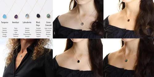 Miniatura 77 de Collar de hija relleno de oro de mamá o papá, collar clásico de perlas blancas con mensaje significativo, listo para regalar