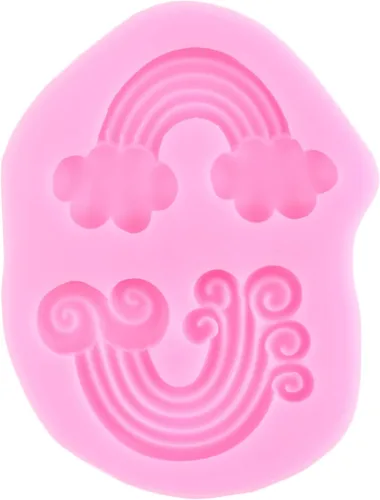 Miniatura 7 de ZiXiang - Moldes de silicona con diseño de unicornios, orejas de cuerno, rosa, flor, arco iris, fondant, para decoración de pasteles, decoración