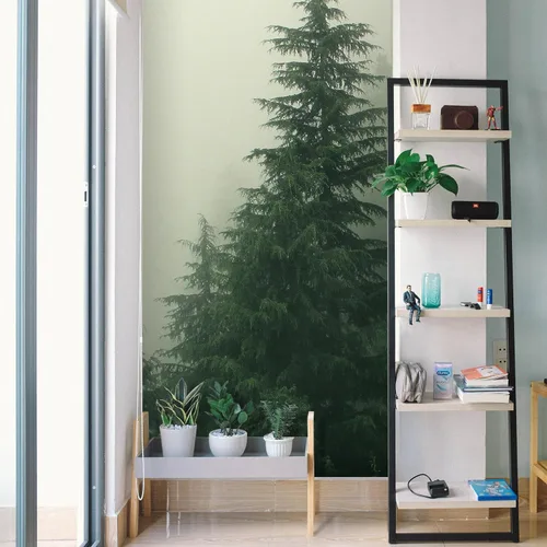 Miniatura 146 de SIGNFORD - Papel tapiz de diseño de bosque, removible para dormitorio o sala de estar, 100 x 144 pulgadas Bosque1-1911-m17