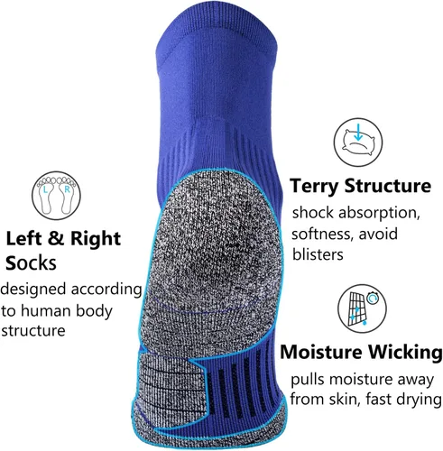 Miniatura 4 de CWVLC Calcetines deportivos de compresión acolchados para hombres y mujeres