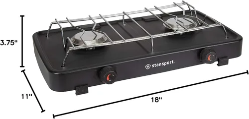 Miniatura 8 de Stansport Estufa de propano de 2 quemadores