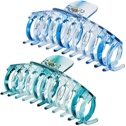 Miniatura 11 de Pinzas para el cabello extra grandes de 5.5 pulgadas para cabello largo y grueso, pinzas para el cabello de mujer, 2 unidades, accesorios
